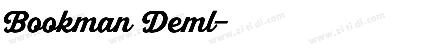 Bookman Deml字体转换
